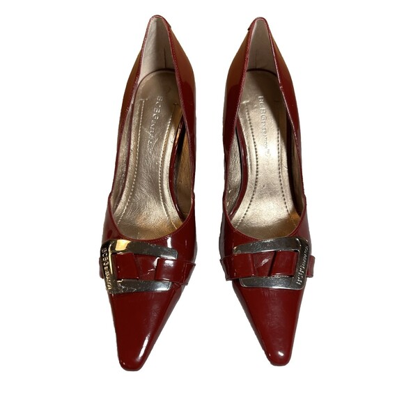 BCBGeneration Pump Heels Womens 6B Red Sexy Slip On Stilettos Pointed Toe CLEAN! - Picture 2 of 13